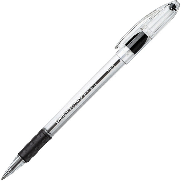 Pentel Rsvp Black Fine Point Ballpoint Pen PENBK90A - main