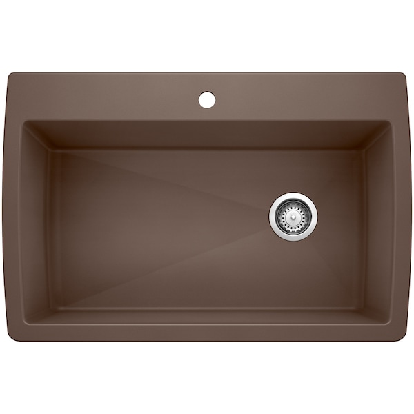 Blanco Diamond Super Single Dual Deck, Cafe Brown 440192 - main