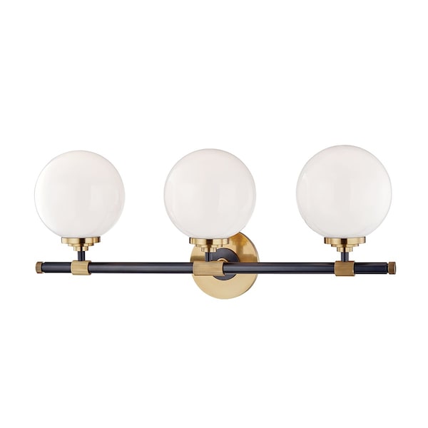 Hudson Valley Lighting Bowery 3 Light Bath And Vanity 23.75 In. Aged Old Bronze 3703-AOB - main