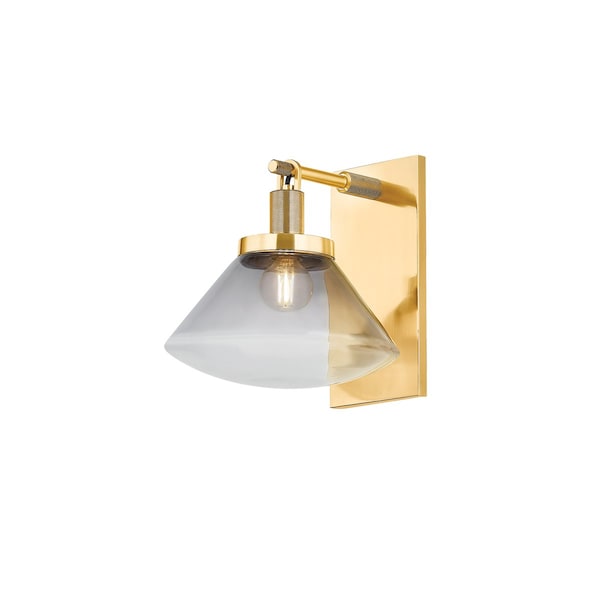 Hudson Valley Lighting Mendon 1 Light Wall Sconce 8.5 In. Aged Brass 1931-AGB - main