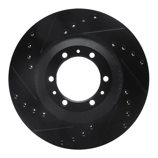 Dynamic Friction Co DFC Brake Rotor - Drilled and Slotted - Black 633-37008L - main