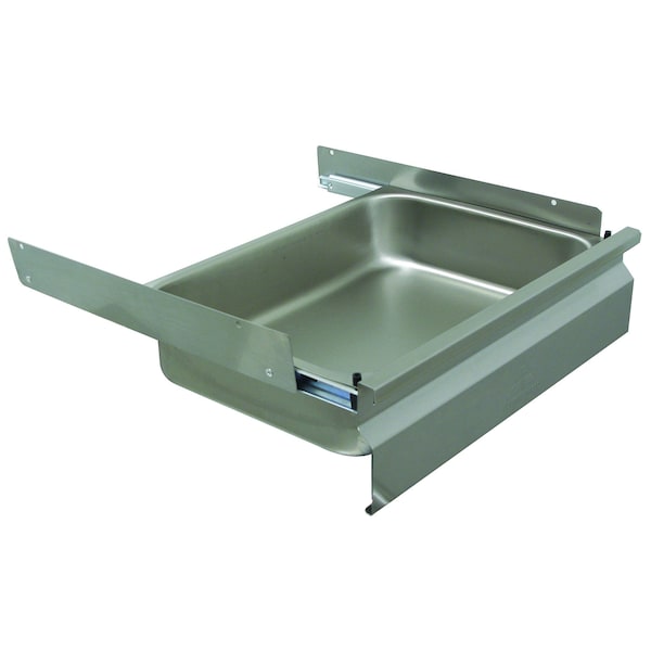 Advance Tabco Deluxe Drawer, 15 in.W x 20 in.D x 5 in. deep drawer pan insert, stainless steel, with drawer slides SS-1520 - main