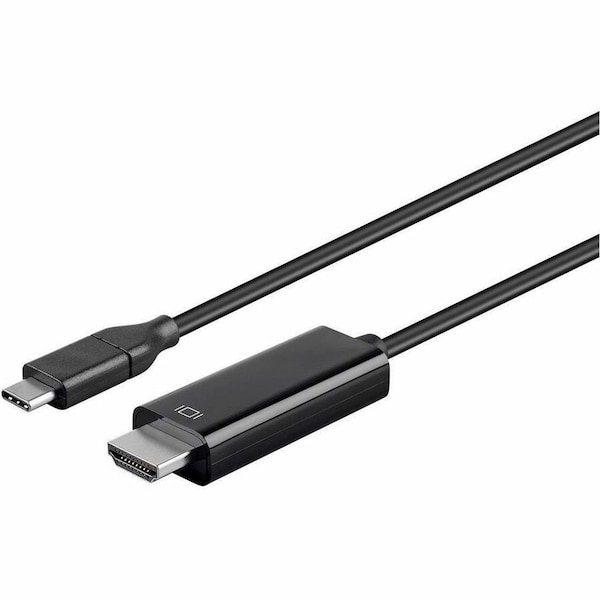 Monoprice USB Type C to HDMI 3.1 Cable - 5Gbps_ 4K at 30Hz_ Black_ 6ft 24441 - main