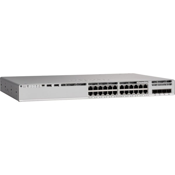 Cisco CATALYST 9200L 24-PORT POE+, 4 X 1G, NETWORK ESSENTIALS C9200L-24P-4G-E - main