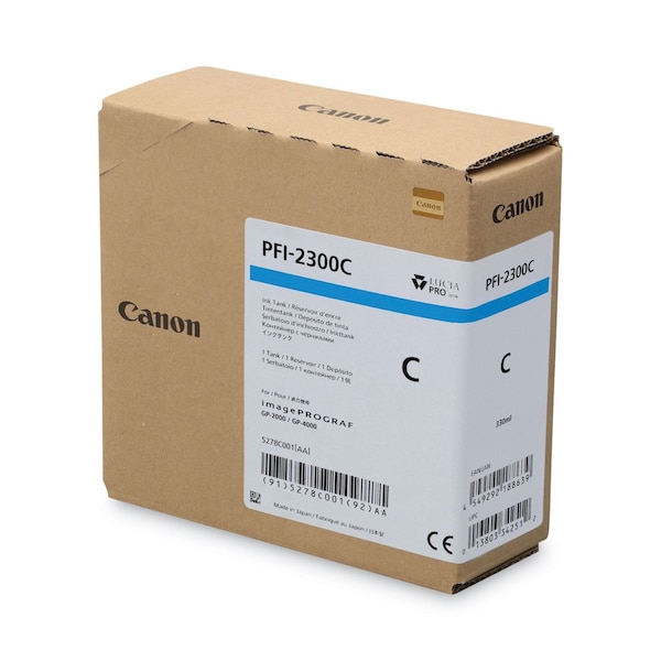 Canon Ink (PFI-2300), Cyan 5278C001AA - main