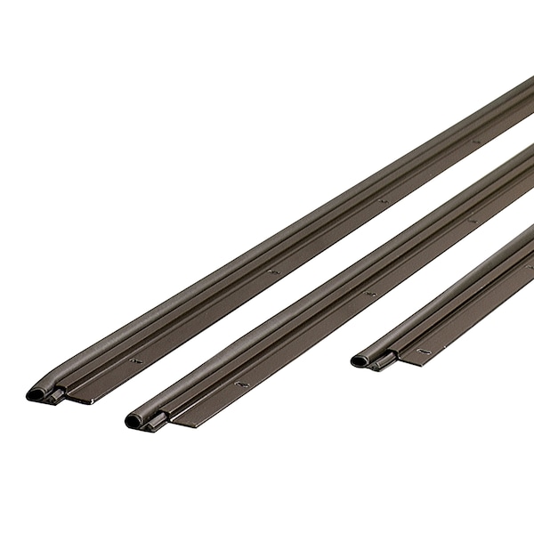 M-D Building Products 36 in. x 84 in. Brown Flat-design Aluminum and Vinyl Screw-on Top and Sides Door Seal Kit 01677 - main