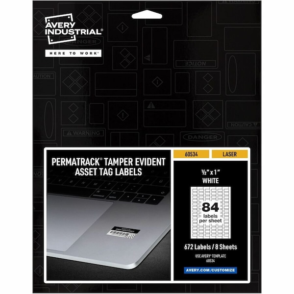 Avery PermaTrack Tamper-Evident Asset T, PK672 60534 - main