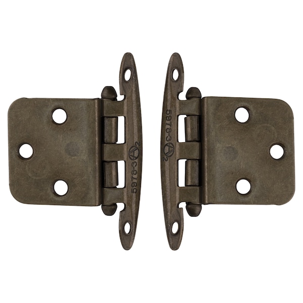 Brixwell Face Frame Non Self Closing Cabinet Hinges For Kitchen And Home Hardware Burnished Brass Pair BXB8767BB - main