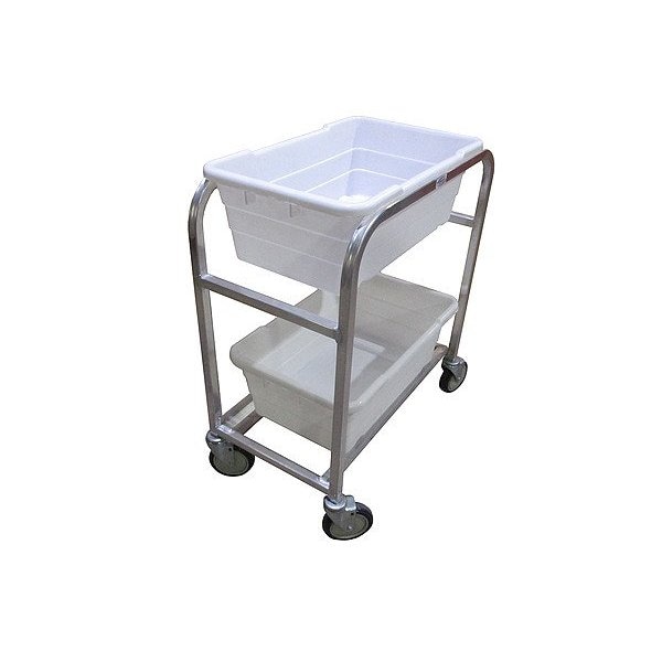 Zoro Select Lightweight Corrosion-Resistant Vertical Rack-Style Tub Cart, 600 lb Load Capacity, 25 in Overall L AL-L-2/KTWH - main