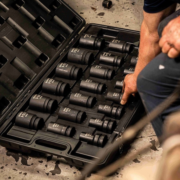 Sunex 1" Drive Deep Impact Socket Set, SAE, 21 pcs 5693 - main