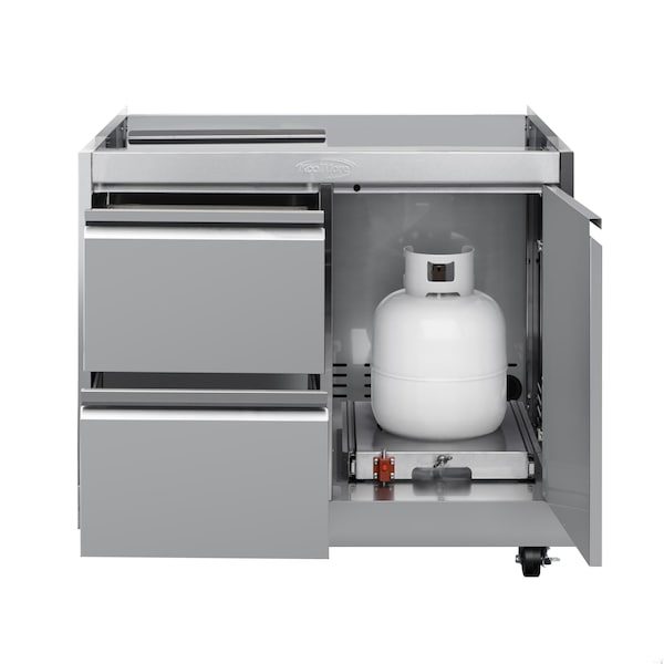 Koolmore 32 in. Outdoor Stainless-Steel Cabinet for Built-in BBQ Grill with 2 Drawers KM-OKS-BQ30CAB KM-OKS-BQ30CAB - main