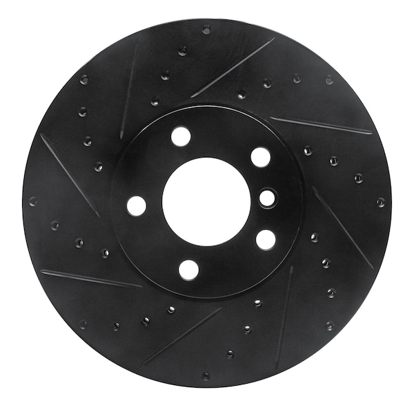 Dynamic Friction Co DFC Brake Rotor - Drilled and Slotted - Black 633-31144L - main