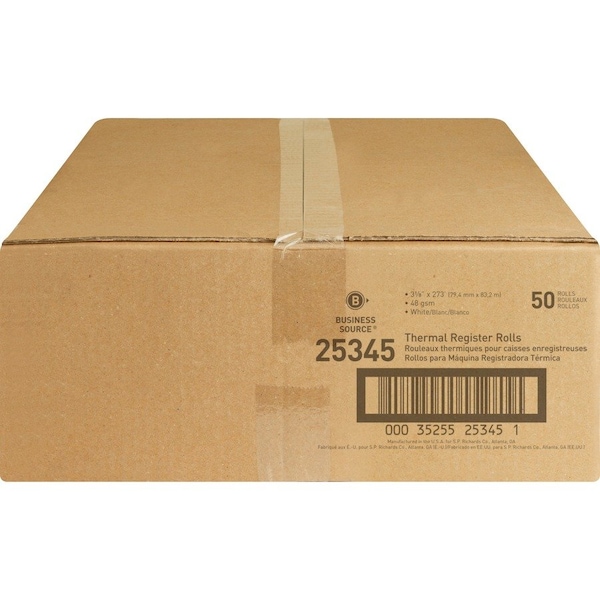 Business Source Paper Roll, 273 ft, White, PK50 BSN25345 - main