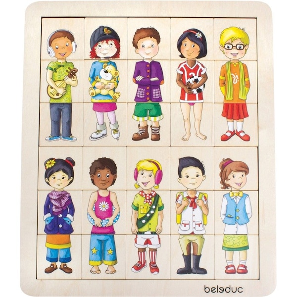 Beleduc Match & Mix Kids Puzzle B11130 - main