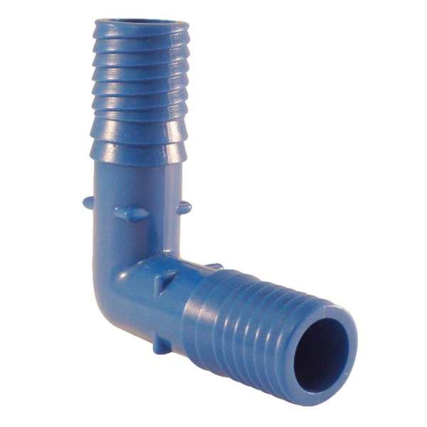 Swivel 0.75 in. Insert x 0.75 in. Dia. Insert Polypropylene Elbow, Blue SW1681603 - main