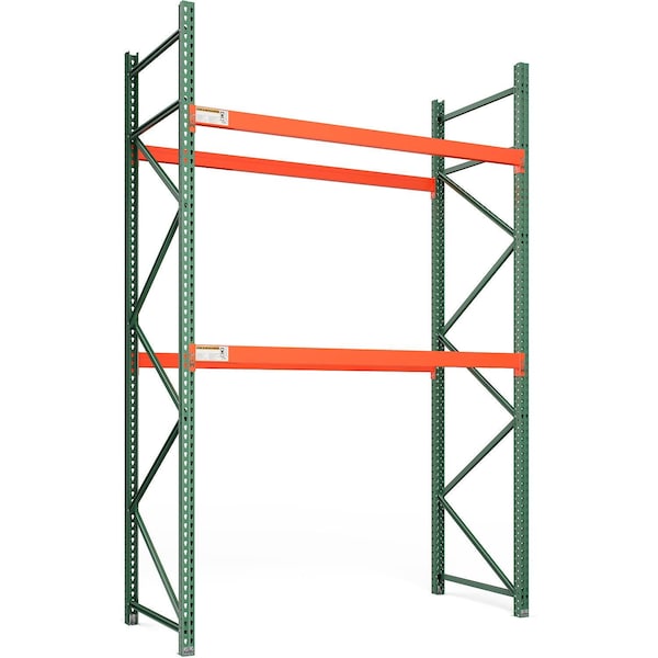 Global Industrial Bolted Teardrop Pallet Rack Starter, 120"Wx 48"D x 144"H, 5630 lbs Shelf Cap 412362 - main