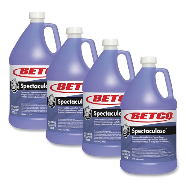 Betco Cleaners & Detergents, Bottle, Lavender, 4 PK 10030400 - main