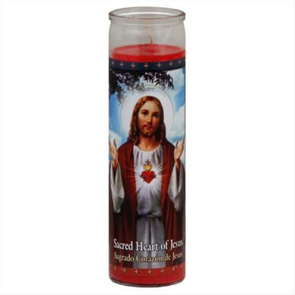St Jude CANDLE HEART OF JESUS RED-1 EA -, 12PK 225602 - main
