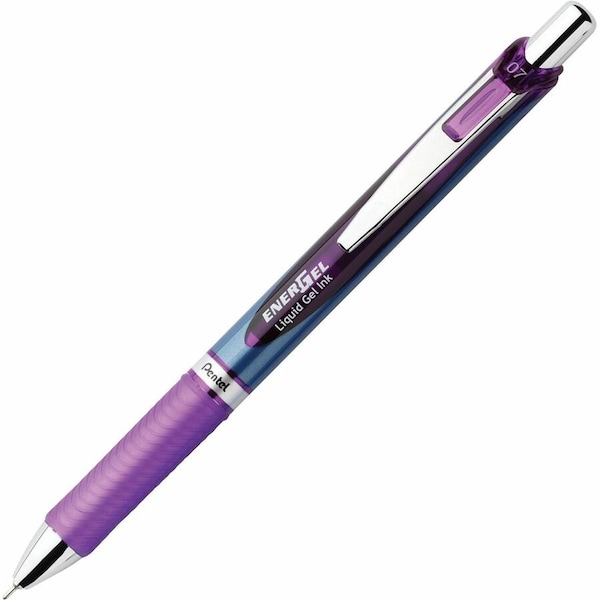 Pentel BLN77-V EnerGel RTX Roller Ball Retractable Gel Pen Needle Violet Medium BLN77-V - main