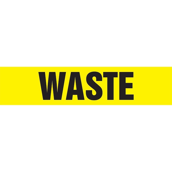 Accuform ASME ANSI PIPE MARKER WASTE RPK727SSH - main