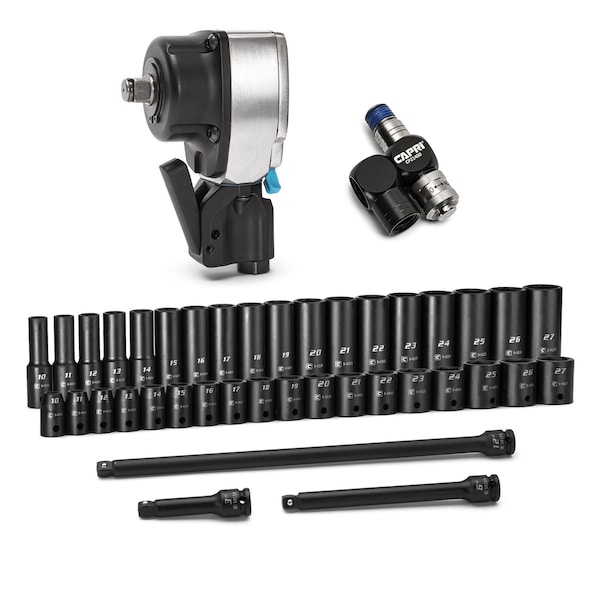 Capri Tools 1/2 in. Drive 6-Point Impact Bundle, Metric, 41-Piece CP55000-41MIB - main