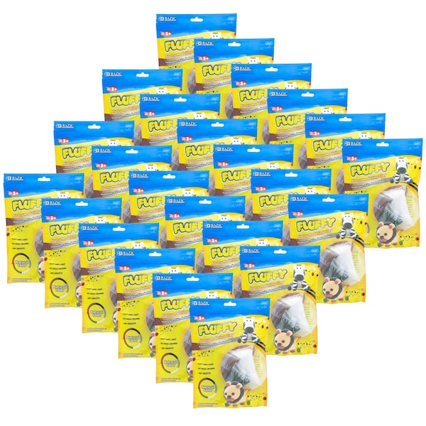 Bazic Products Air Dry Modeling Clay, 6 x 0.5 oz. Natural/Earth Colors, 144PK 3357 - main