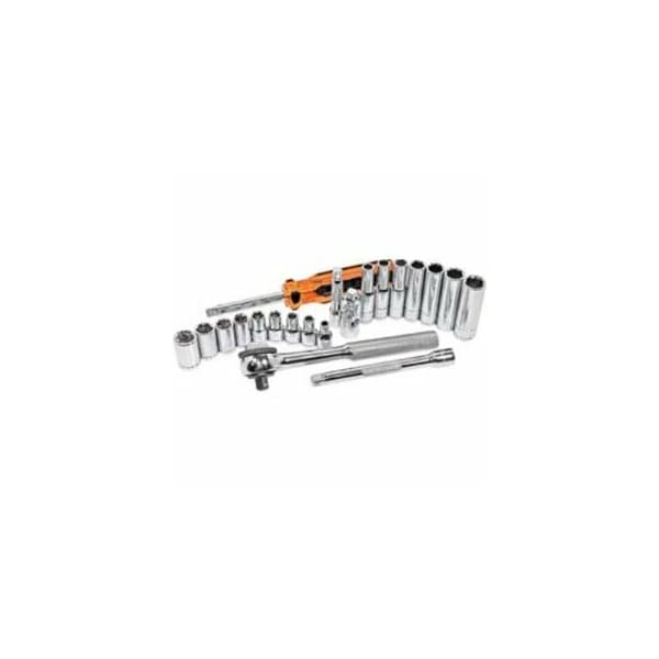 K-Tool International 1/4" Drive, 7mm Metric Socket, 6 Points, Chrome, Deep, 6 pt., 1/4"Drive, 7mm KTI-26207 - main