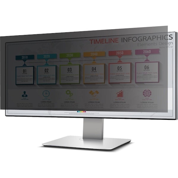 Rocstor PRIVACYVIEW PRIVACY FILTER FOR 34 WIDESCREEN MONITOR 21:9 MONITOR- UNFRAMED - PV0031-B1 - main