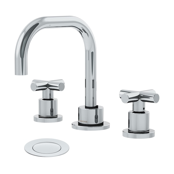 Symmons Dia Widespread Two-Handle Bathroom Faucet with Push Pop Drain (1.0 GPM) SLW3512H3PP - main