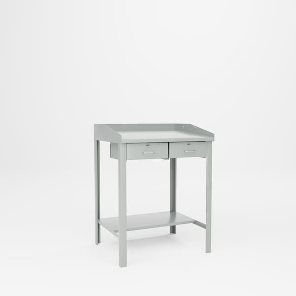 Pucel Standing Shop Desk, 36 in. W x 43 in. H x 30 in. D, Light Blue 1236 - main