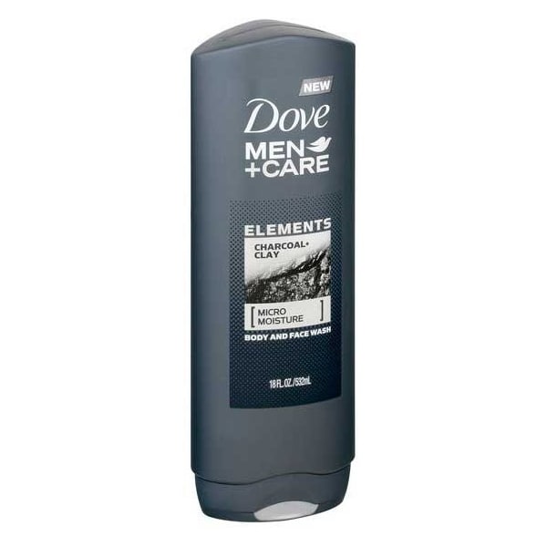 Dove Men+Care Charcoal Clay Body Wash, 18 Fluid Ounce, 4PK 68545 - main