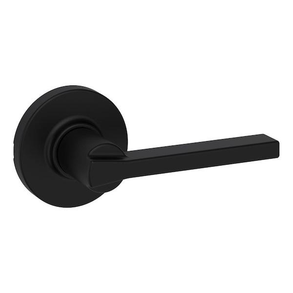Kwikset Casey Lever with Round Rose Passage Door Lock with 6AL Latch and RCS Strike Iron Black Finish 200CSLRDT-514 - main