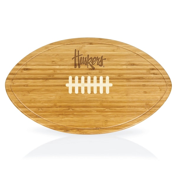 Picnic Time Family Of Brands NCAA Nebraska Cornhuskers Kickoff Football Cheese Board - Novelty Charcuterie Board 908-00-505-403-0 - main