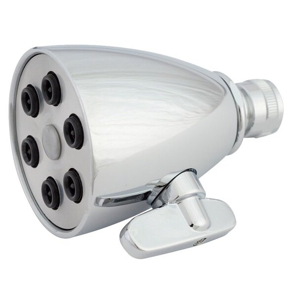Whedon Products Whedon Shower Head, 2.5 gpm, 1/2 in Connection, Female, Brass, Chrome SH604C - main