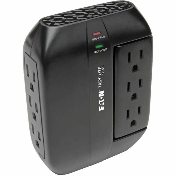 Tripp Lite Plug Adapter, Surge, Swivel, 5-15R, 5-15P, 0 ft., Black SWIVEL6 - main