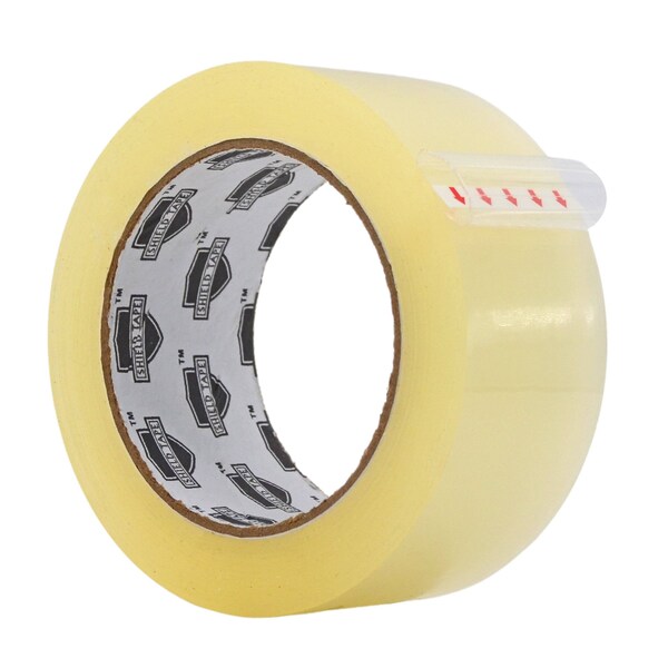 Wod Tape CST18WBA Carton Sealing Packaging Tape 1.8 Mil Acrylic Adhesive: 2 in. x 55 yds, 36PK WOD CST18WBA-02000-36-55-CLE - main