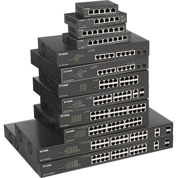 D-Link IS A SMART MANAGED 8 X 1GB POE PORT. WITH UP TO 30W OF PO DGS-1100-08PV2 - main