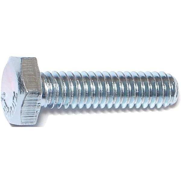 Midwest Fastener Grade 2, 1/4" Hex Head Cap Screw, Zinc Plated Steel, 1 in L 00005 - main