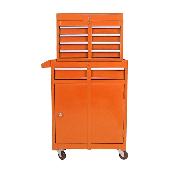 Edendirect Tool Chest, 5 Drawer, Orange, Metal, 22.95 in W x 47.25 in H ED-W110265912 - main