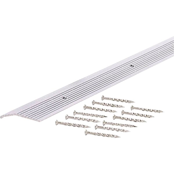 M-D Building Products Building Products 1-3/8'' X 36'' Silver Aluminum Carpet Trim with Screw Nails 78071 - main