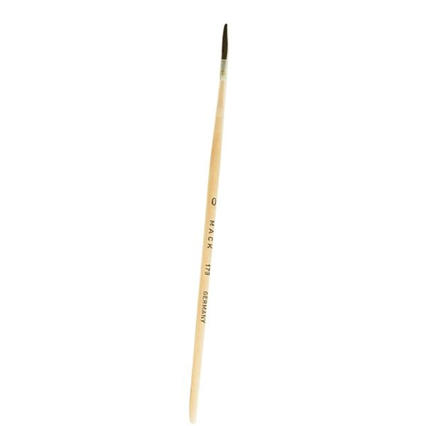 Mack Brushes 179 Series Kazan Squirrel Hair Lettering Pencil Quill, #6 Brush, 1-1/8 in L, Wood Handle 179-6 - main