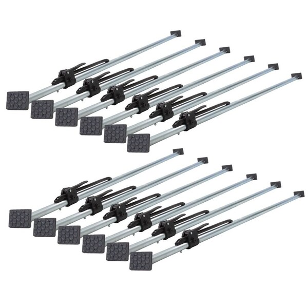 Mytee Products Steel Ratcheting Load Bar Lock 2X4in w/ Pads Van Truck Trailer 89in-105in, 12PK DV-GSTx12 - main