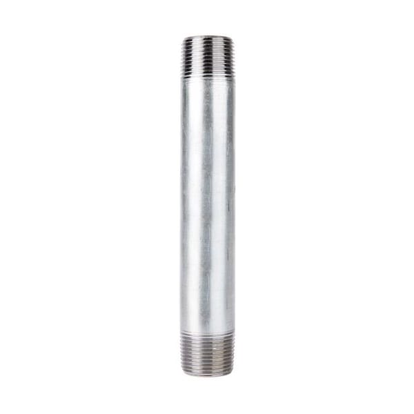 Stz Industries 1-1/2 in. MIP each X 1-1/2 in. D MIP Galvanized Steel 8 in. L Nipple 303U112X8 - main