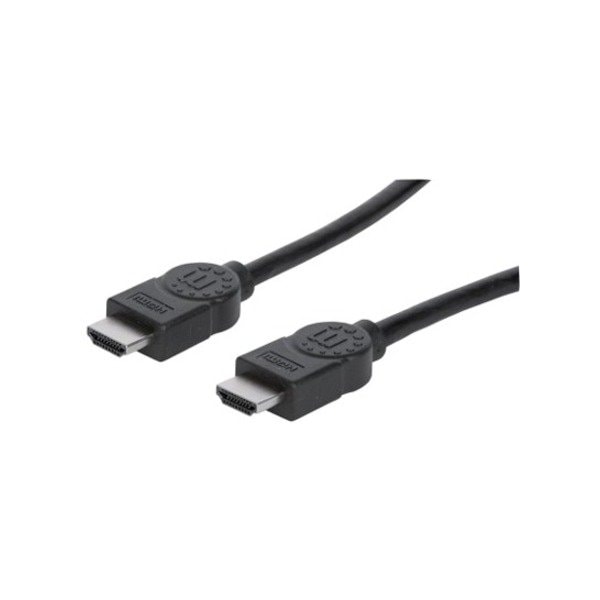 Manhattan HDMI Male to Male High Speed Shielded Cable with Ethernet, 10', Black 323222 - main