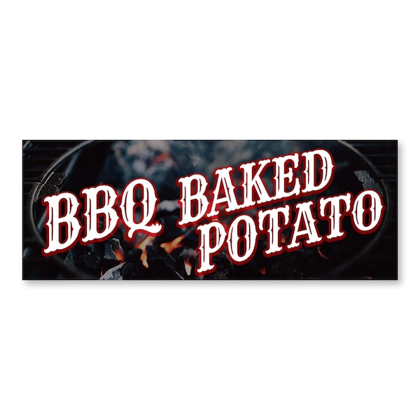 Signmission BBQ Baked Potato, 24 Inch, Decal D-24-30347 - main