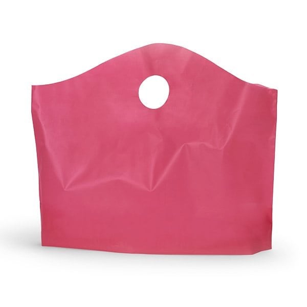 Nashville Wraps Blazing Pink Wave Top Plastic Bags, Small 12x11x4, 2 mil, 250PK S28FBP - main
