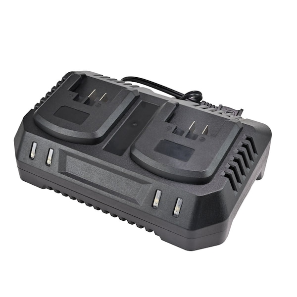 Tapetech 21V/2.3Ah 2-Port Charger for EBAT1820 ECHARGE20X2 - main