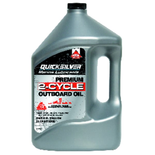 Quicksilver Marine Lubricants TC-W3 2-Cycle Outboard Motor Oil 1 gal 1 pk 710-92-8M022979 - main