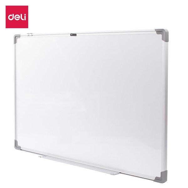 Deli Magnetic Whiteboard 24x36, Smooth Dry-Erase, Aluminum Frame, Tray E39033A - main