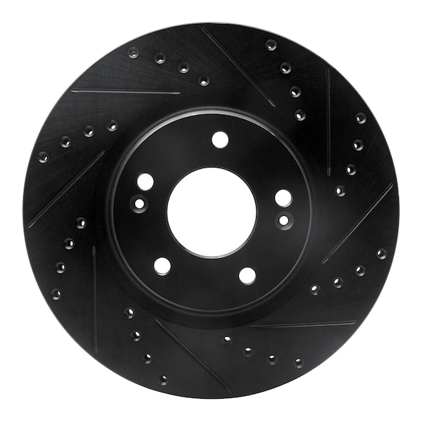 Dynamic Friction Co DFC Brake Rotor - Drilled and Slotted - Black 633-03066R - main